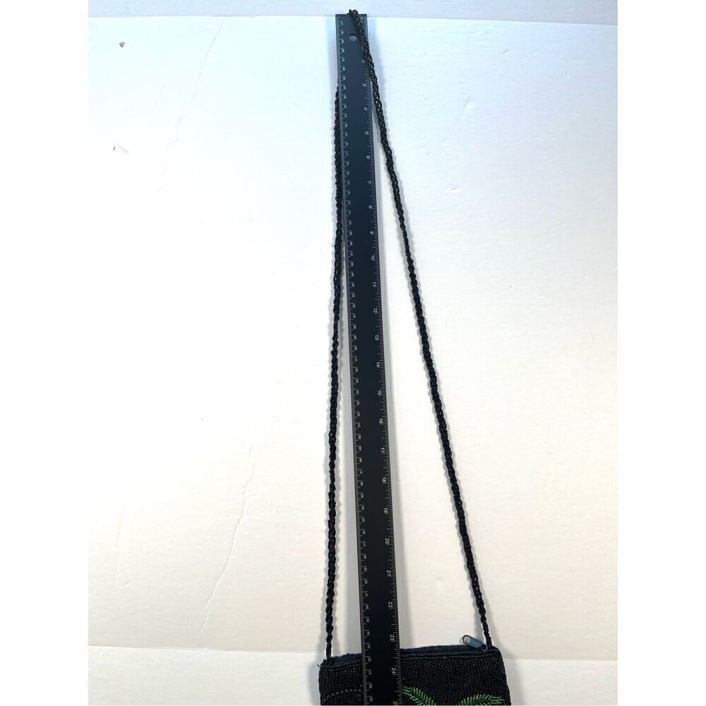 Ermo Full Beaded Palm Tree Sail Boat Crossbody Shoulder Evening Bag Lined Zipper - Picture 6 of 8